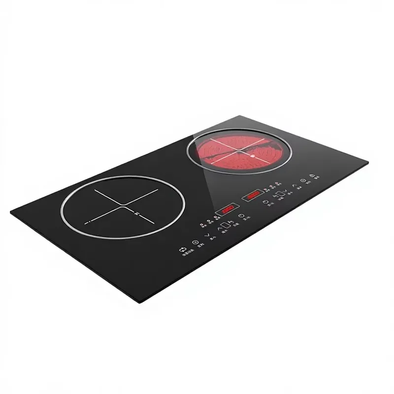 Hot Nice Smart Somatosensory Home Desktop Embedded Double Head Induction Cooker High Power Electric Ceramic Cooker Touch Type