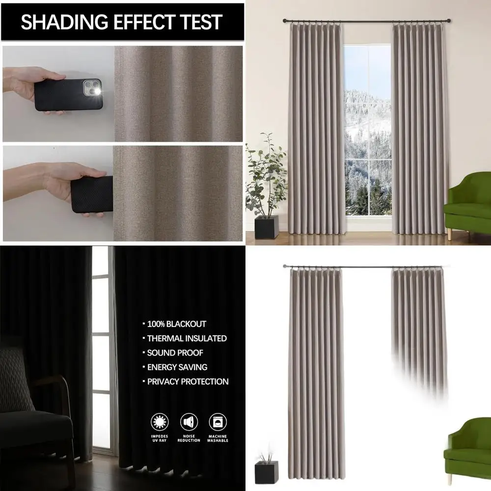 Linen Taupe 100% Bl… - image