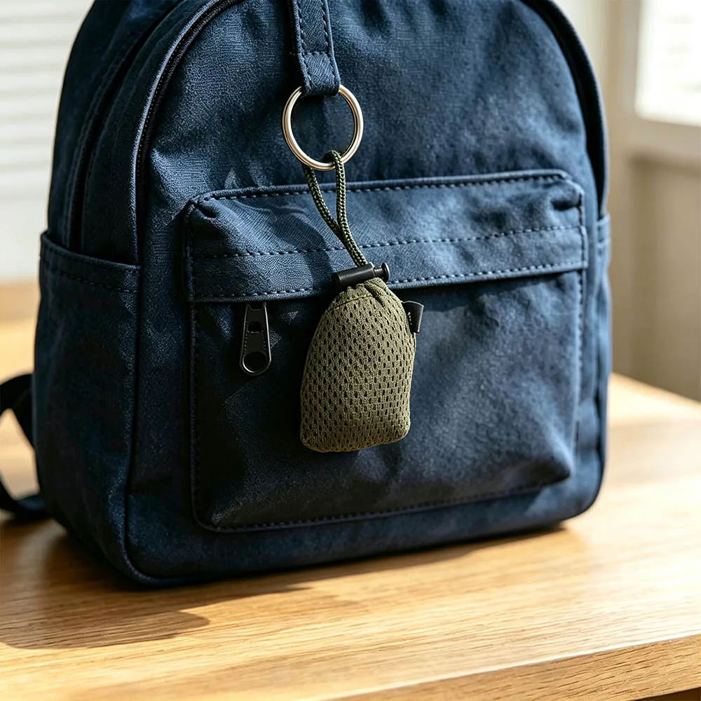 Portable Nylon Folding Shopping Bag Durable Folding Mechanism Reusable Tote Bag Waterproof Material Nylon Ultra-light Eco Bag