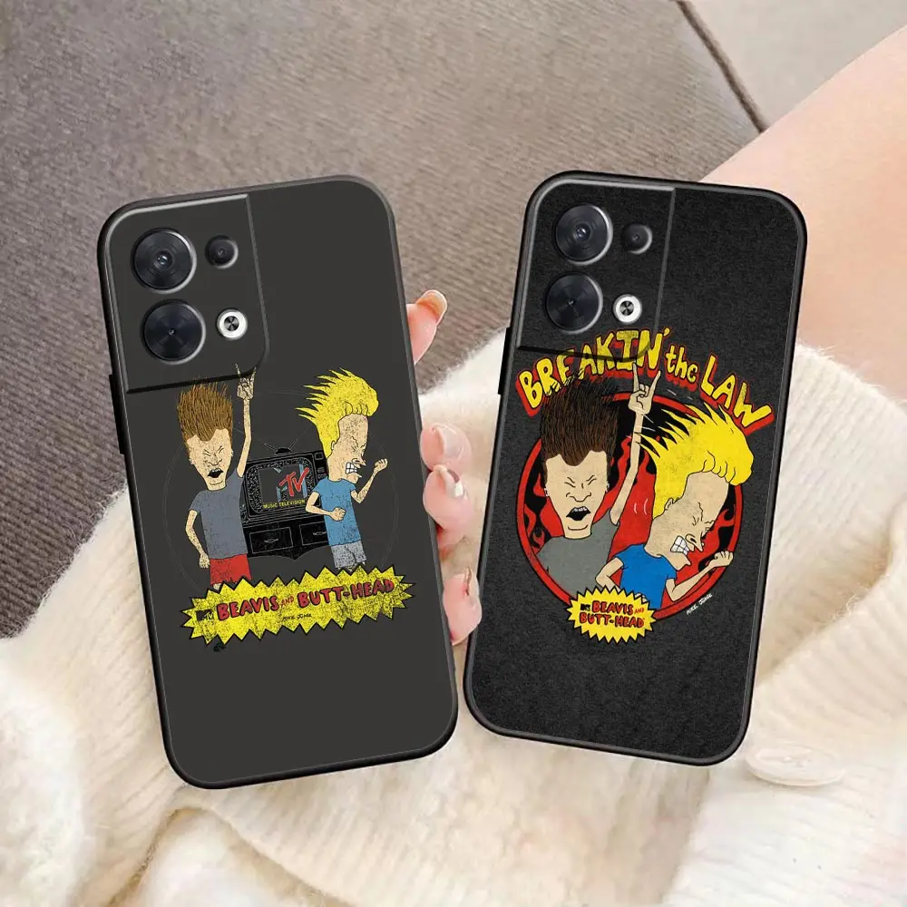 Cartoon Beavis And Butthead Phone Funda Coque Case For OPPO FIND X5 X3 X6 RENO 10 8 7 7Z 2Z 6 6Z 5 4 Lite Plus Case Shell Cover