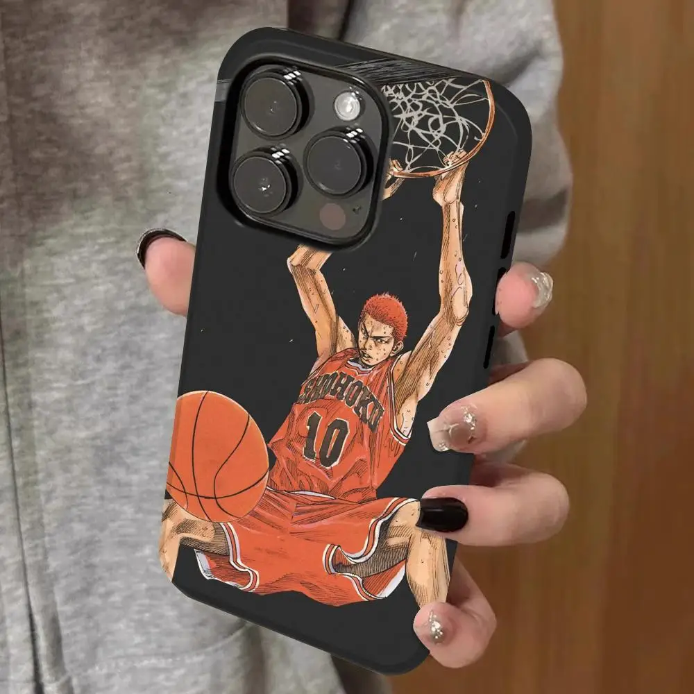 

anime slam dunk Phone Case Double-layered 2-in-1 Film Case For IPhone 16 15 Promax 14 13 Pro 12 11 plus Samsung S25 24 23 Covers