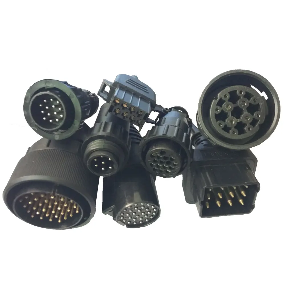 High Quality Truck Cable OB* to OB*2 8 PCS Turck Cables for Heavy D*uty Diagnostic Tool-HDF
