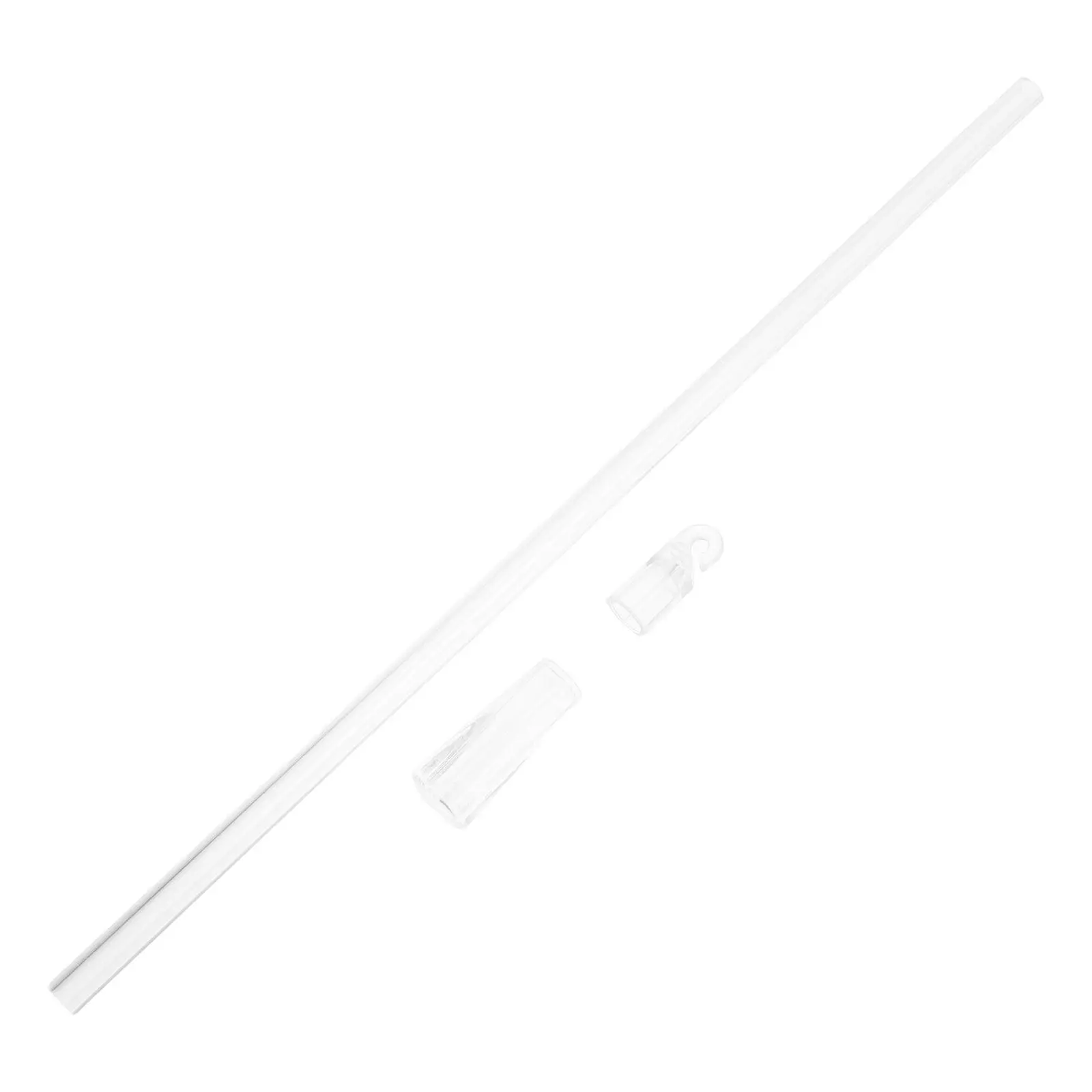 Vertical Blind Rod Clear Plastic White Long Blind Opener Stick Tilt Rod Hooks Window Vertical Blinds Repair Parts Office Home
