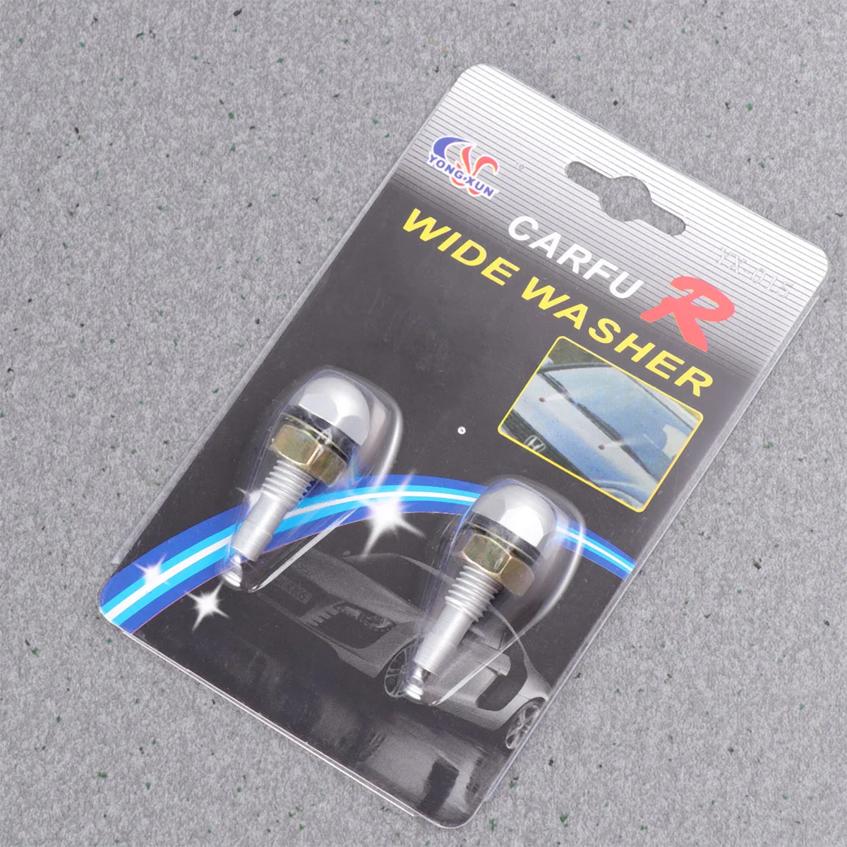 

Wiper Nozzle Windshield Washer Silver Water Spray Jet High Strength Replacement Pair