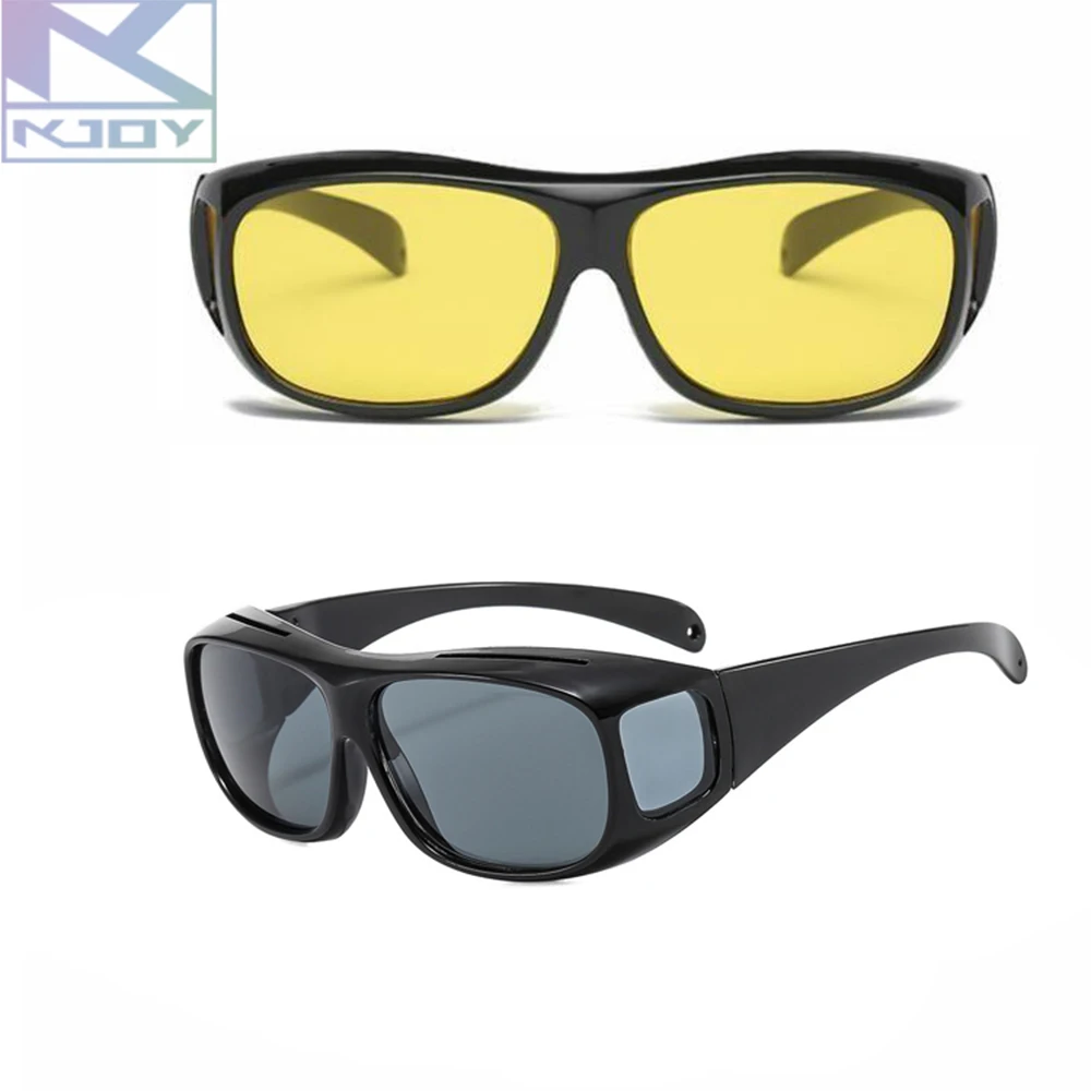 KJOY Creative Drivers Goggles Interior Accessory Protective Gears Sunglasses Night Vision Glasses Anti Glare Car Driving Glass