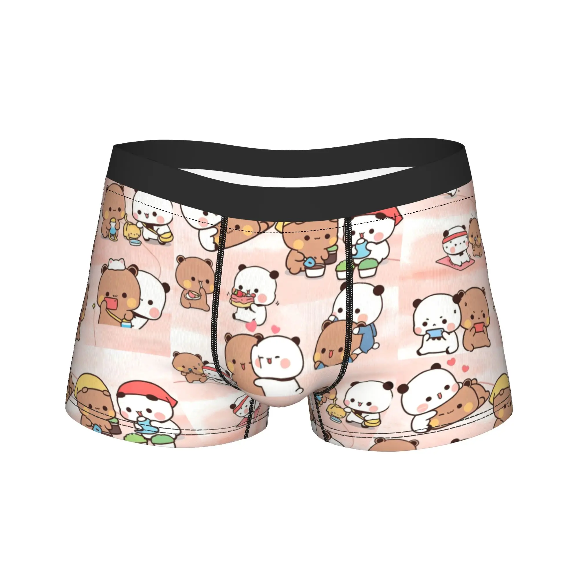 

Bubu Dudu Daily Life Men Underwear Boxer Briefs Shorts Panties Novelty Breathable Underpants for Homme Plus Size