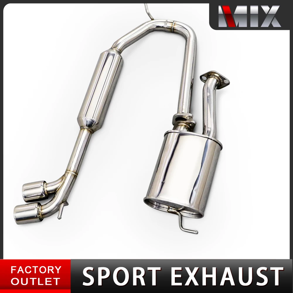 مزيج مصنع نظام عادم السيارات لسوزوكي جيمي 1.5 2020-2023 sus304 أنبوب عادم من الفولاذ المقاوم للصدأ نظام عادم القط الخلفي