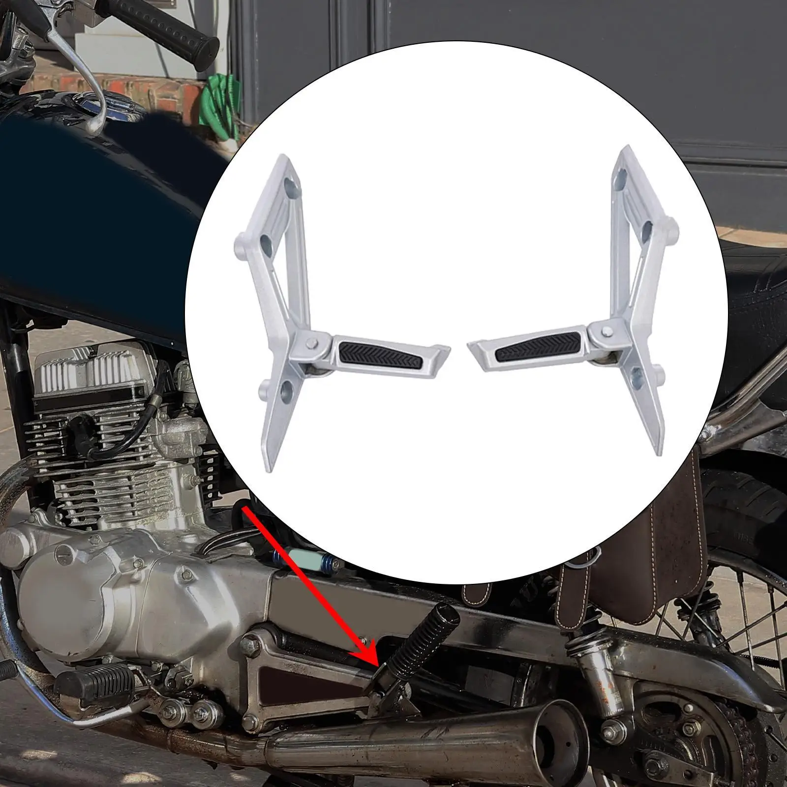 

Алюминиевый сплав, подставка для ног для пассажира, удлинитель педали, удобные задние подножки, аксессуар для мотоциклов