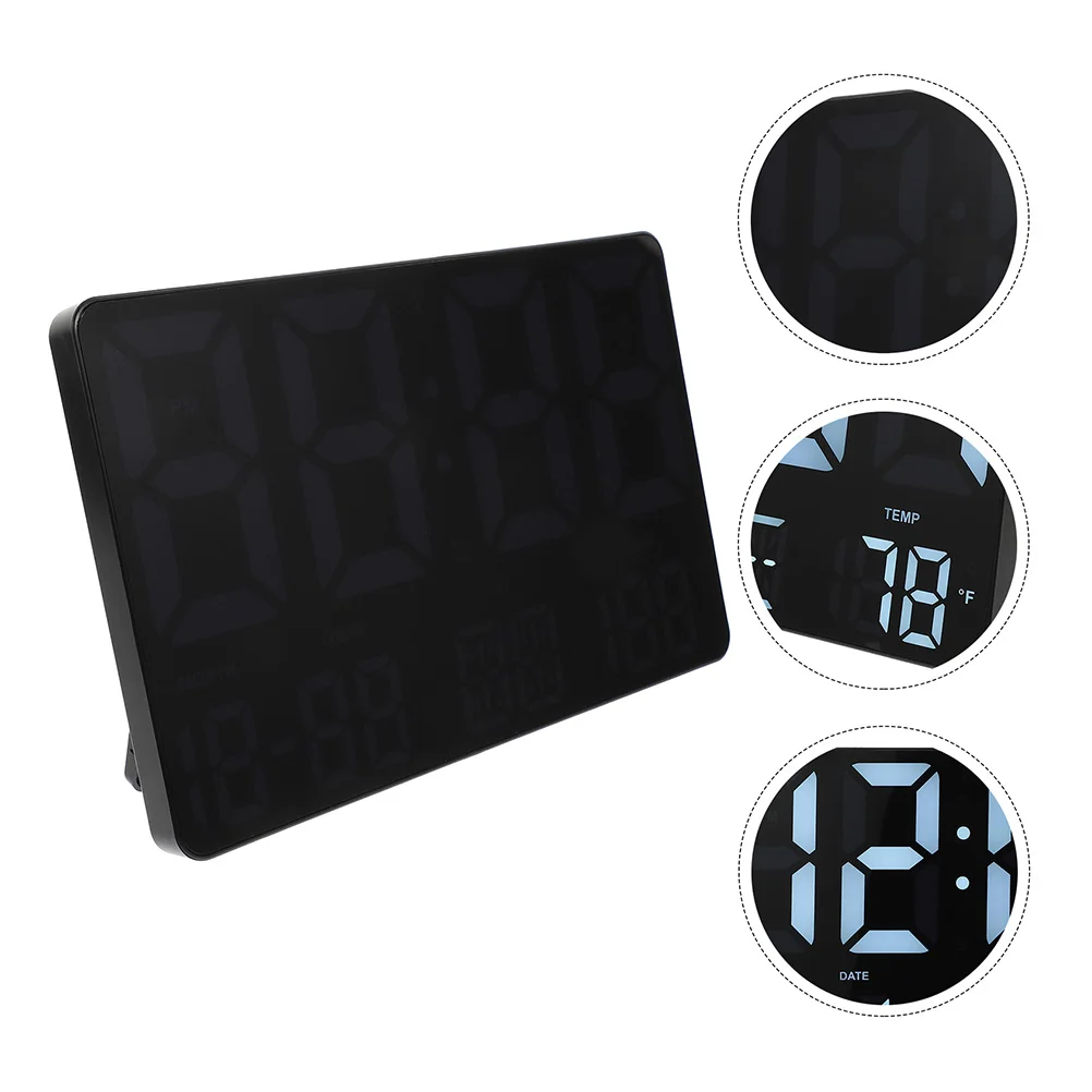 

Temperature and Humidity Meteorological Clock with Digital Wall LED Large Weather