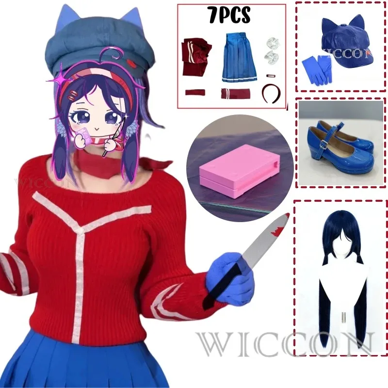 20 Anime Gioco MiSide Cosplay Horror Mita Mita Costume JK Uniforme scolastica Vestito carino Lolita Parrucche per Halloween Ragazze Donna Customi