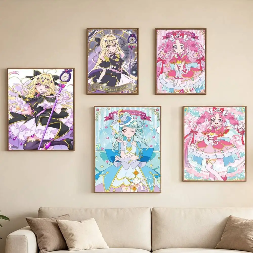 Meitantei Precure Cure Eclair Poster High Quality Dorm Living Room Aesthetic Wall Decoration Painting Stickers Gift