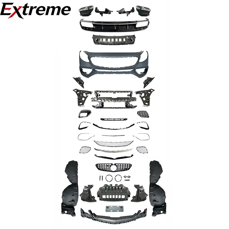 S65 AMG Coupe Style Body Kit Front Bumper Rear Diffuser for BENZ C217 S-Coupe 2015-2019