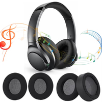 Headphone Original Earmuffs with Buckle Soft Leather Sponge Replacement Ear Pad Cushion for Anker Soundcore Life Q10 Q20 Q30 Q35