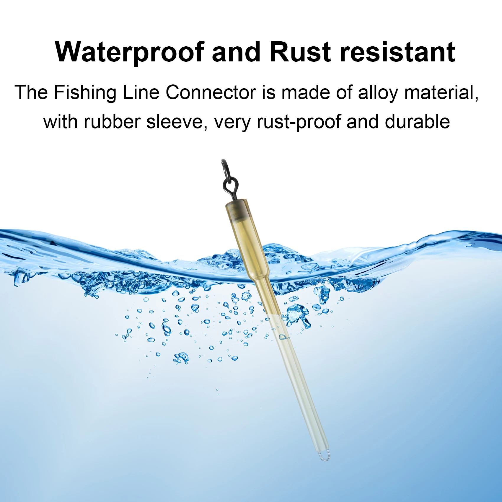 10Pcs Carp Fishing Connector Swivels PVA Tube Bags Stems Solid Bag Stems Lead Insert End Terminal Tackle Mash image 6