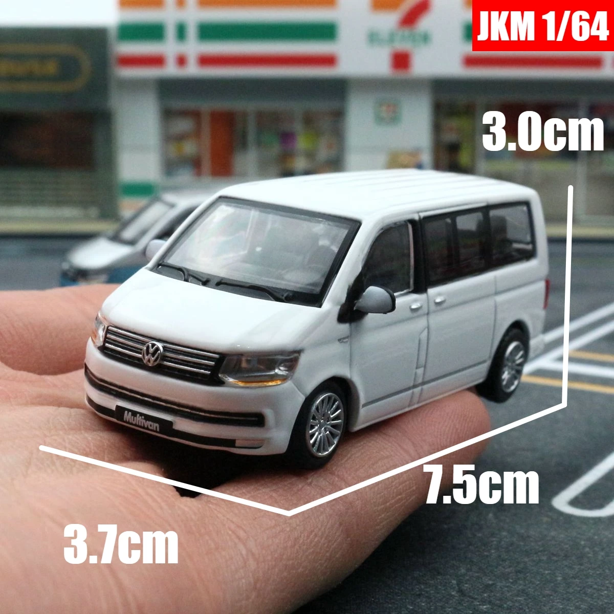 Modelo en miniatura de furgoneta Volkswagen T6 Multivan MPV 1/64, vehículo de juguete con ruedas gratis, colección de aleación fundida a presión, regalo para niños, 1:64