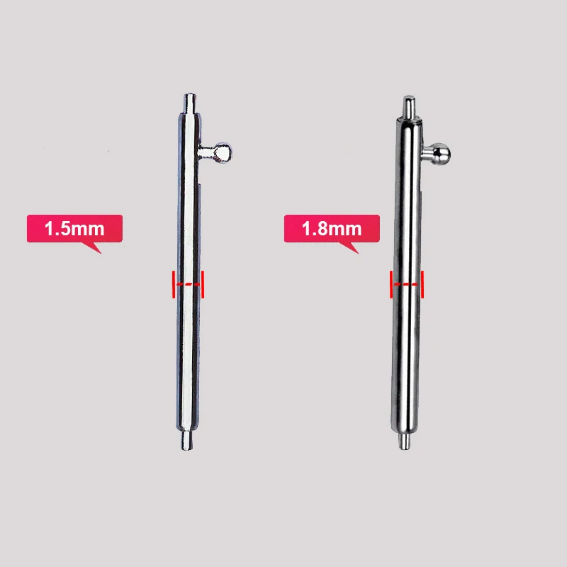 10 قطع الربيع بار الإفراج السريع اكسسوارات 16 مللي متر 18 مللي متر 20 مللي متر الفولاذ المقاوم للصدأ ربط رمح 1.5 مللي متر/1.8 مللي متر التبديل ساعة أداة