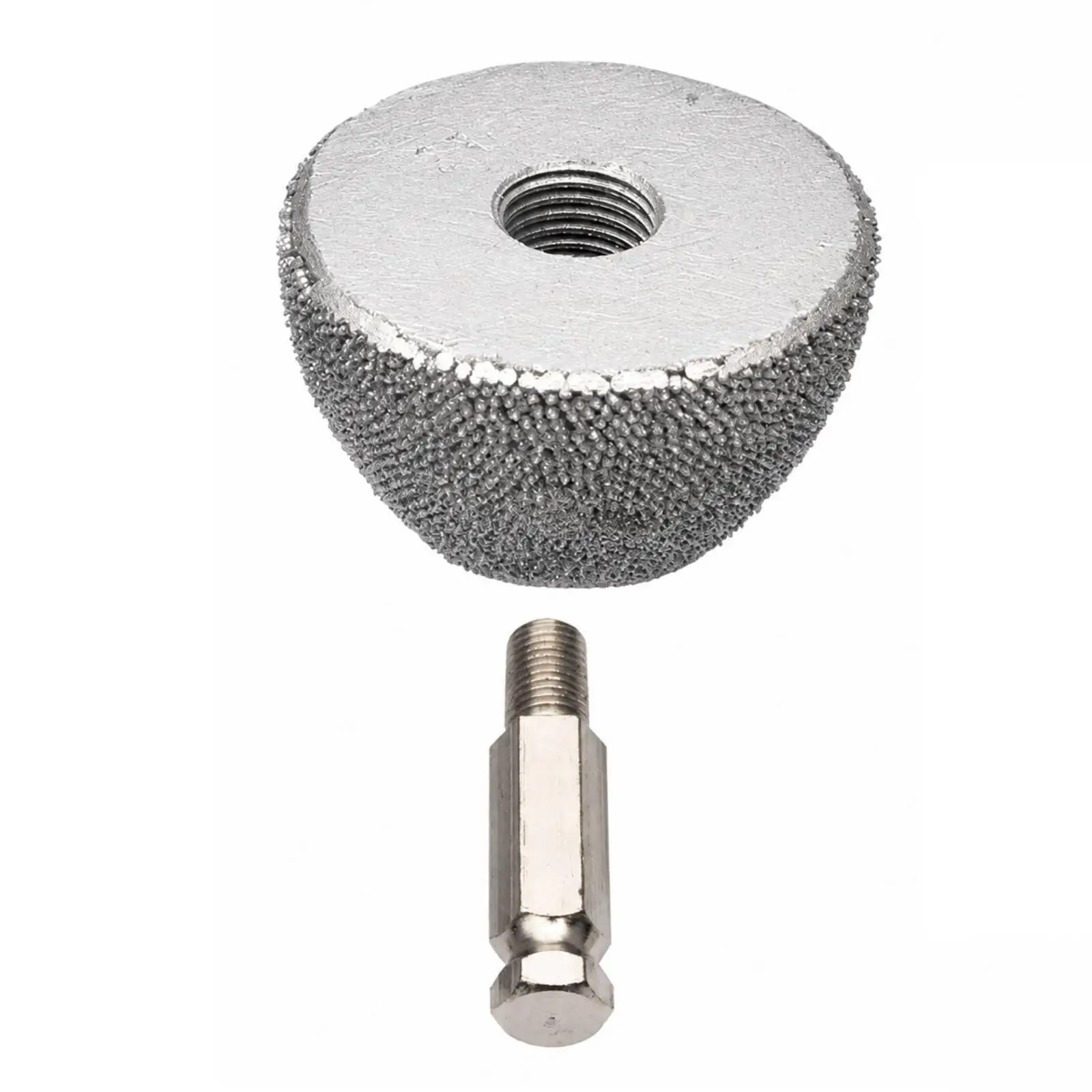 YJ142 Aluminum-Oxide Tire-Buffing Grinding Head Scouring Tire Repair Buffing Wheel Contoured Profile Grinding Head with Threaded