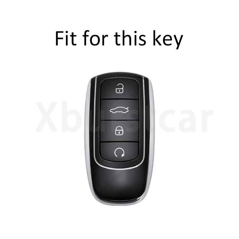 Car Key Case Cover For Chery Tiggo 4 5X 7 Pro 8 Exeed Txl Tx Lx Tiggo 8 Pro Tiggo 8plus New 5 Plus 7 Pro 4 TPU Shell Fob Holder