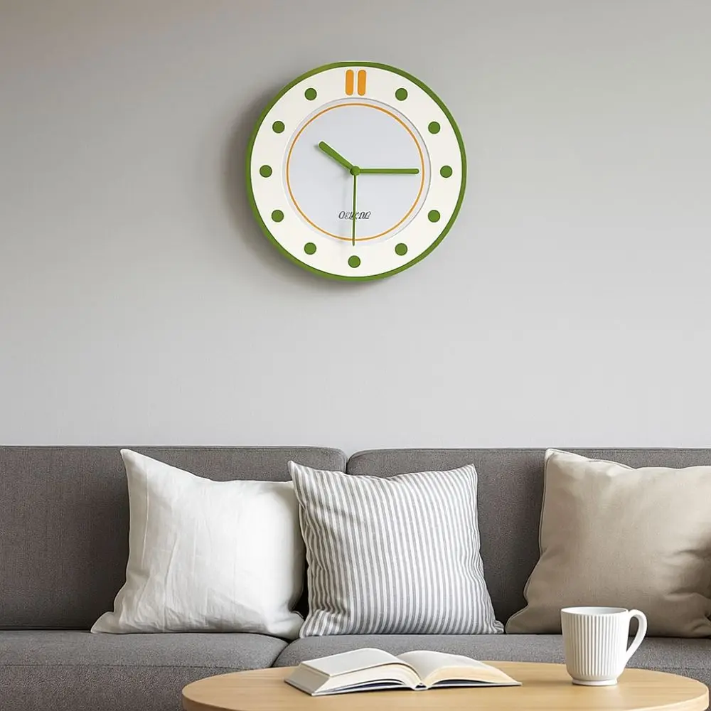 Fashion 30cm Modern Wall Clocks Hanging Mute Wall Hung Clock Round Digital Wall Clocks Study