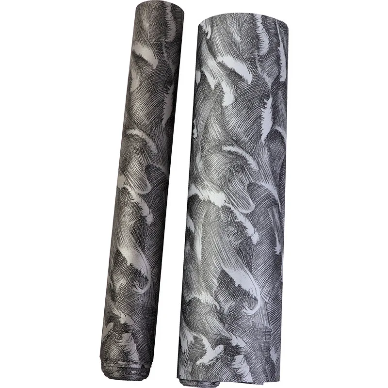 Nordic Style Wallpaper Modern Simple Non Woven Living Room Bedroom Feature Wall Cloud Wave Ocean Gray Wallpaper