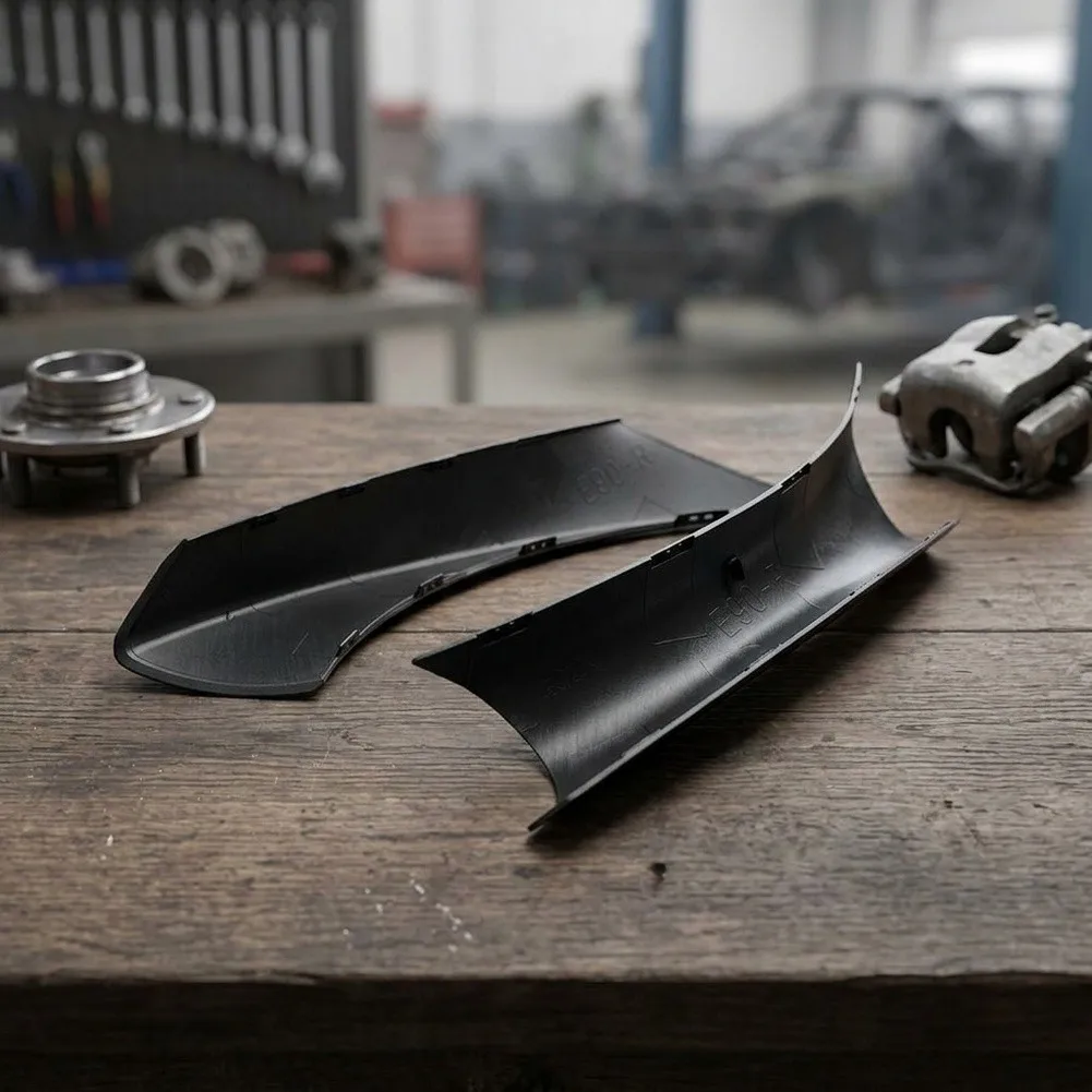 Interior Door Cover Black Door Pull Handle Kit ABS PC Material Black Finish Wear Resistant Weatherproof Design