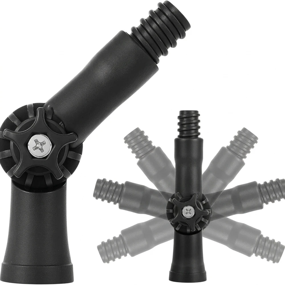 Flexible Rotating Head Extension Rod For Paint Roller Cleaning Tool Suitable For Window Gutter Wall Surface Treatment