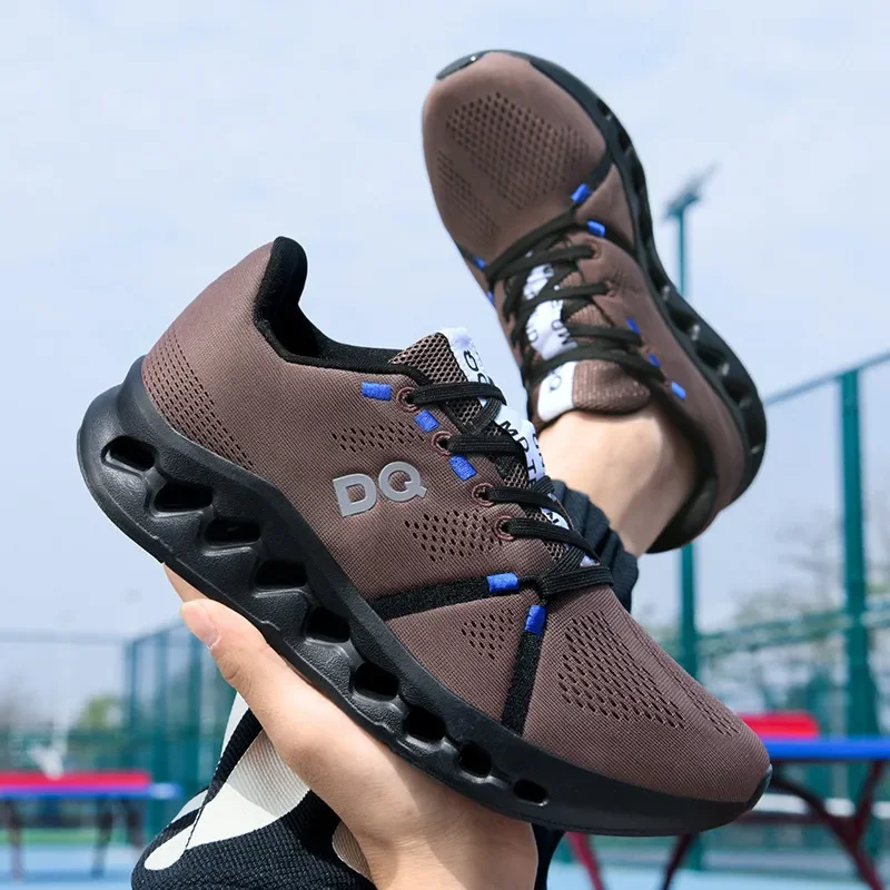 Ultralekkie męskie buty do biegania Air Mesh Markowe designerskie trampki Męskie miękkie amortyzujące buty sportowe do biegania Oddychające buty fitness