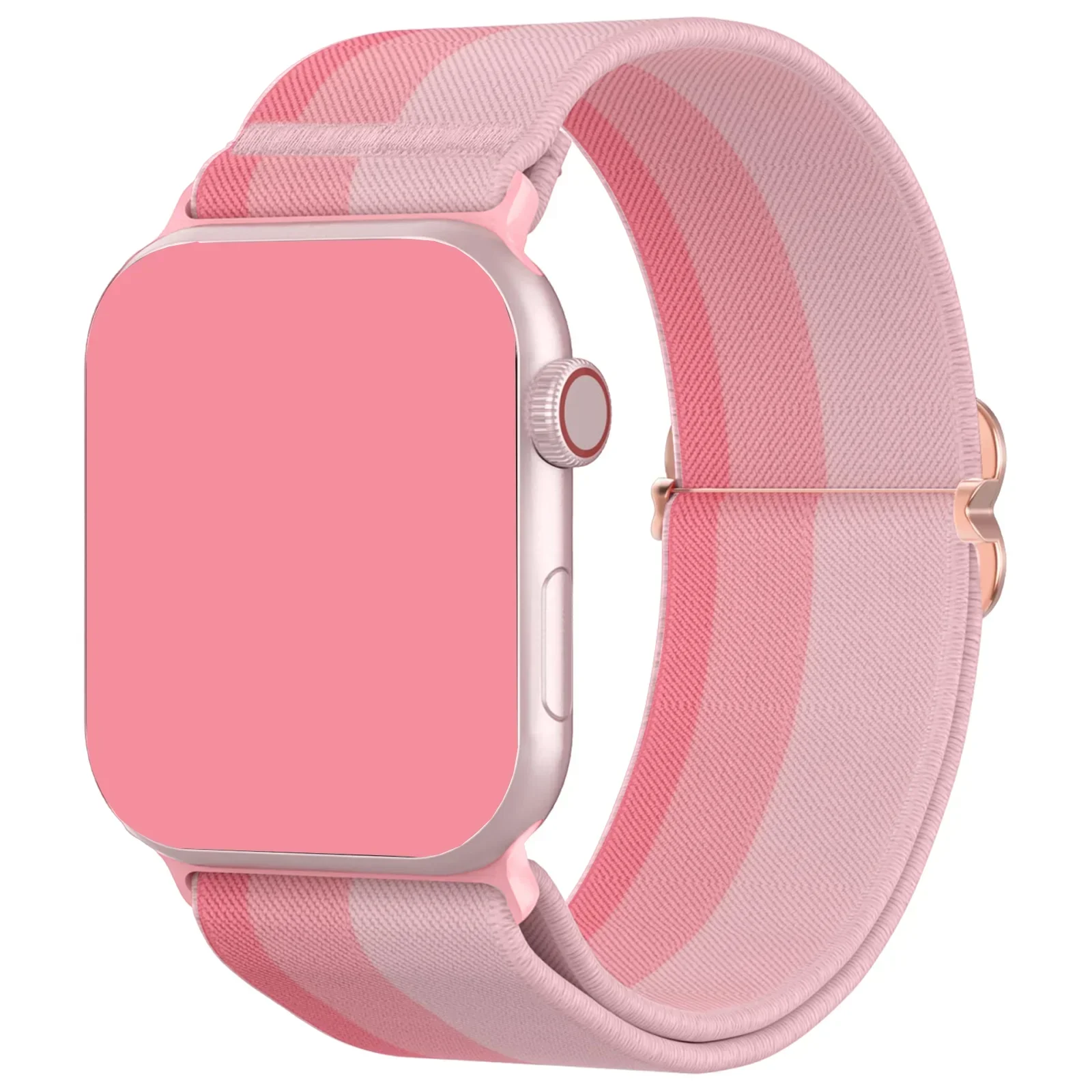 Stretch Nylon Loop Gradient Color Band, Compatible with Apple Watch 38mm 40mm 41mm 42mm 44mm 49mm Adjustable Soft Elastic Band