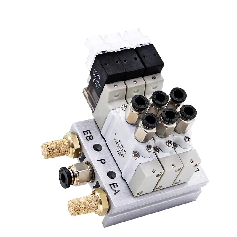 SY3120 Multi-way Combination Type Cylinder Control Valve SY3120-5LZD-M5 SY3120-6LZD-M5 Manifold