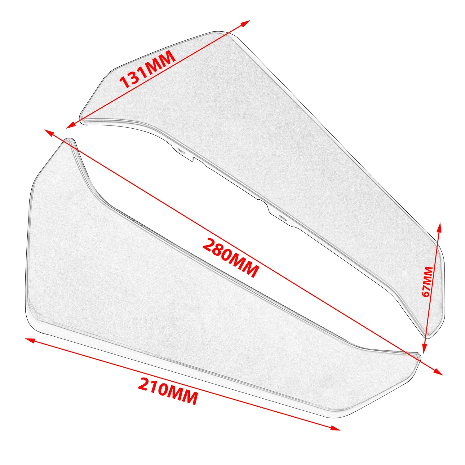 Motorcycle Radiator Side Panels Protector Cover Fairing Kit for Yamaha MT-09 MT09  2017-2020 2018 2019 Motorcycle Accessories