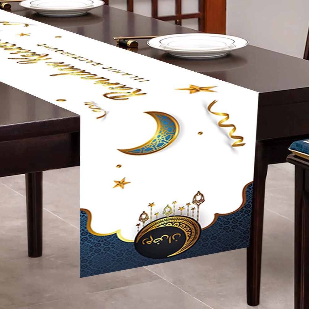 Eid Mubarak Table  Golden Star Moon Lantern Ramadan Decorations for Themed Party Holiday Decoration