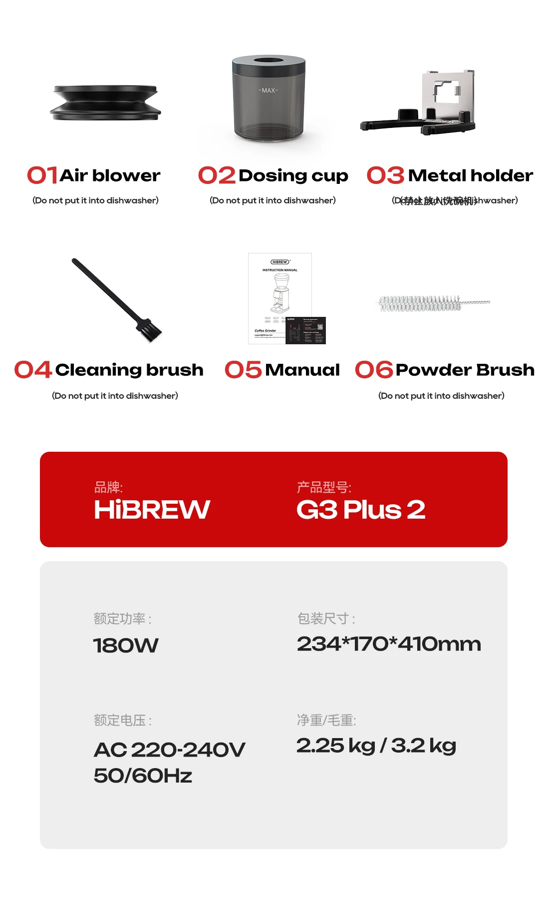 HiBREW G3 Plus 48mm Konische Mahlscheiben Elektrische Kaffeemühle Kompakte Tragbare Kaffeebohnenmühle für Espresso und Türkischen Kaffee – Detail 40