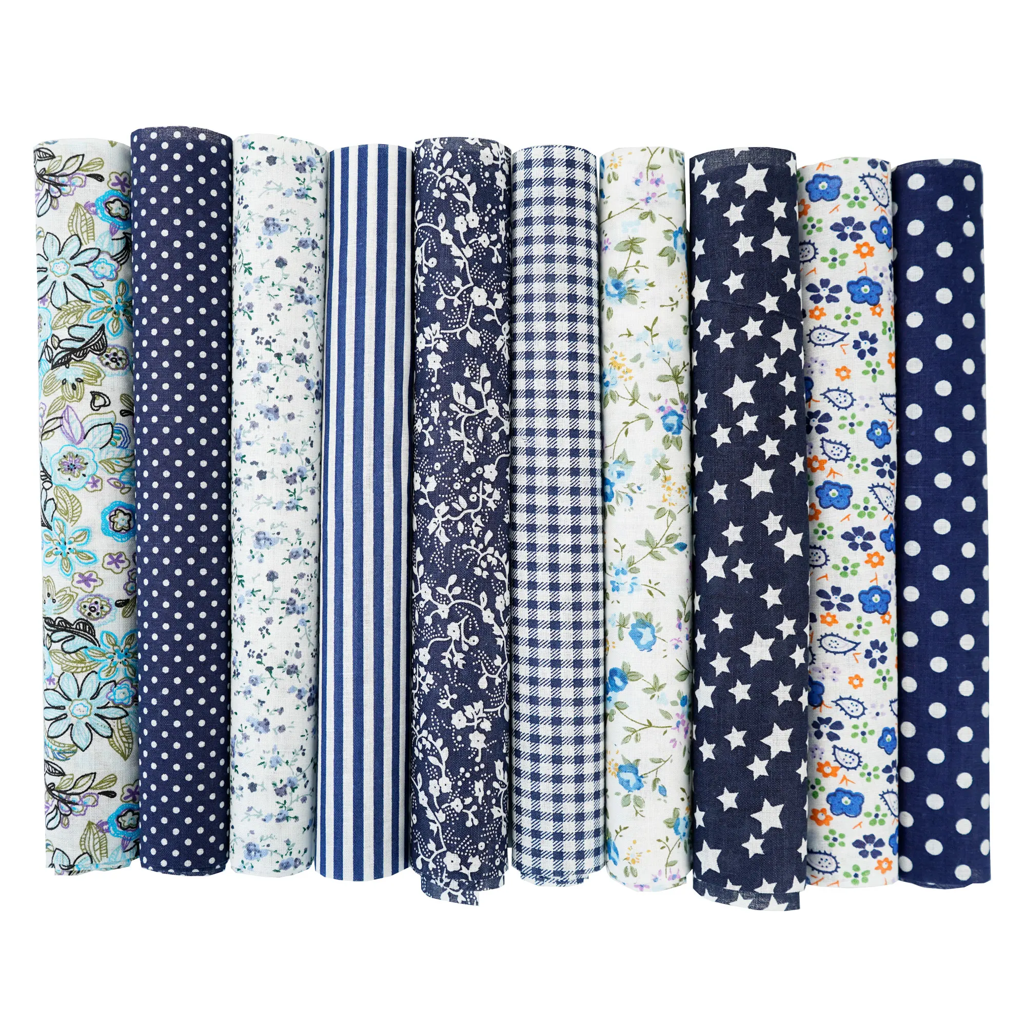 100PCS 25x25cm/10x10cm Quadrate Baumwolle Handwerk Floral Stoff Tücher für DIY Bündel Patchwork Quilten Nähen Scrapbooking Artcraft – Detail 19