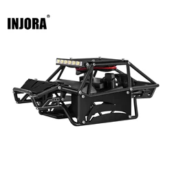 INJORA Nylon Rock Buggy Body Shell Chassis Kit for 1/24 RC Crawler Car Axial SCX24 C10 JEEP JLU Bronco Base Camp Upgrade Parts