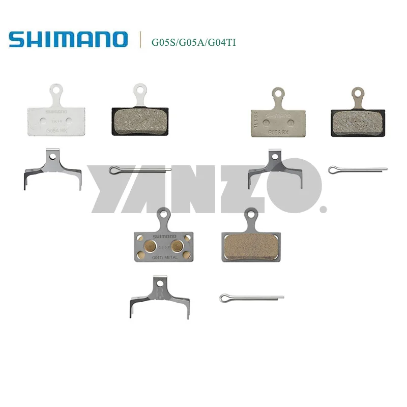 Оригинальная дисковая тормозная колодка Shimano G05S G05A, легированная пластина G04TI, титановая пластина BR-M9000/M8000/M7000/M8100/M7100/M6100 XTR XT DEORE