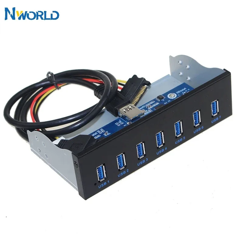 USB 3.0 7 Ports Hub 5Gbs 5.25