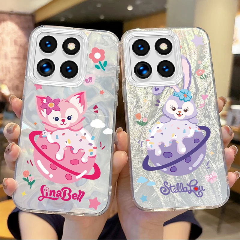 

Cute Disney Planet StellaLou LinaBell Cartoon Phone Case for Xiaomi Poco X6 X3 F6 M6 M4 Pro C61 13T 14T 11 Lite Shockproof Cover