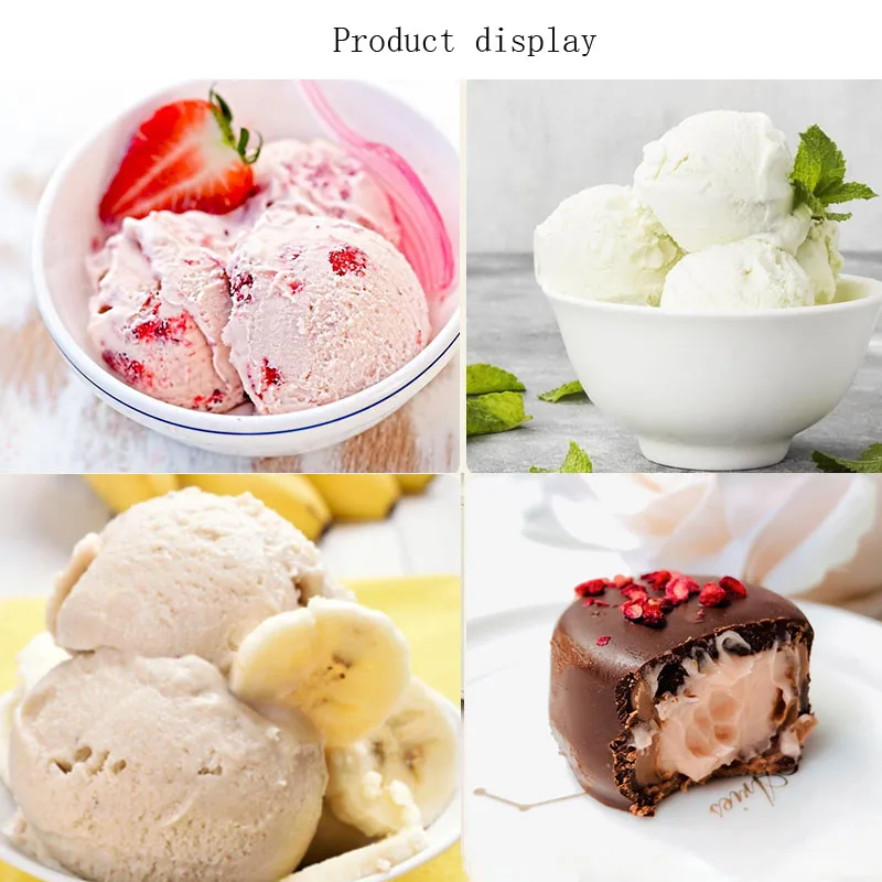 1200ml Automatic Ice Cream Machine Maker Roll Soft Serve Hard Household Small LCD Full Sorbet Fruit Dessert Yogurt