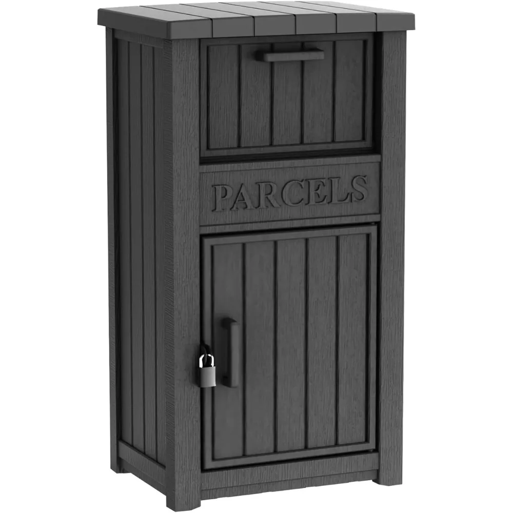 

Outdoor Package Delivery Box with Lockable Secure Storage, Anti-Theft, Waterproof, for Porch