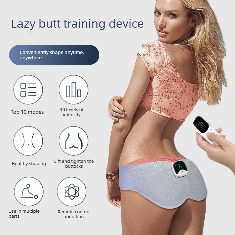 Hip Muscle Massager Cordless Hip Patch Intelligent Automatic Trainer Upgrade Silicone Home Fitness Device with Remote Control