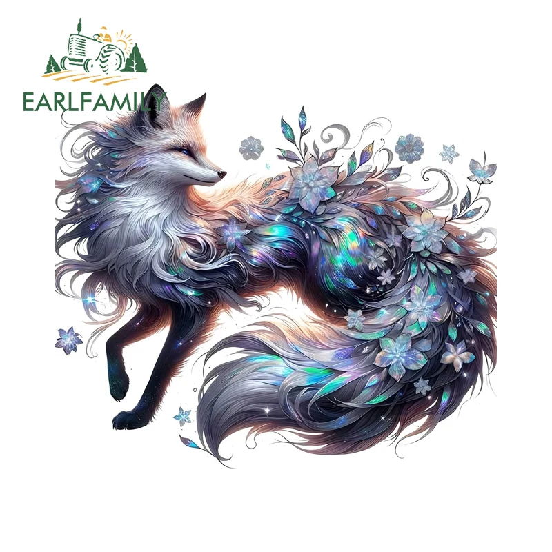 EARLFAMILY Dremy Fox Attractive Design Car Decals Artistic Beautiful Toolbox Computer Case Decals Cool Vinyl Car Accessories