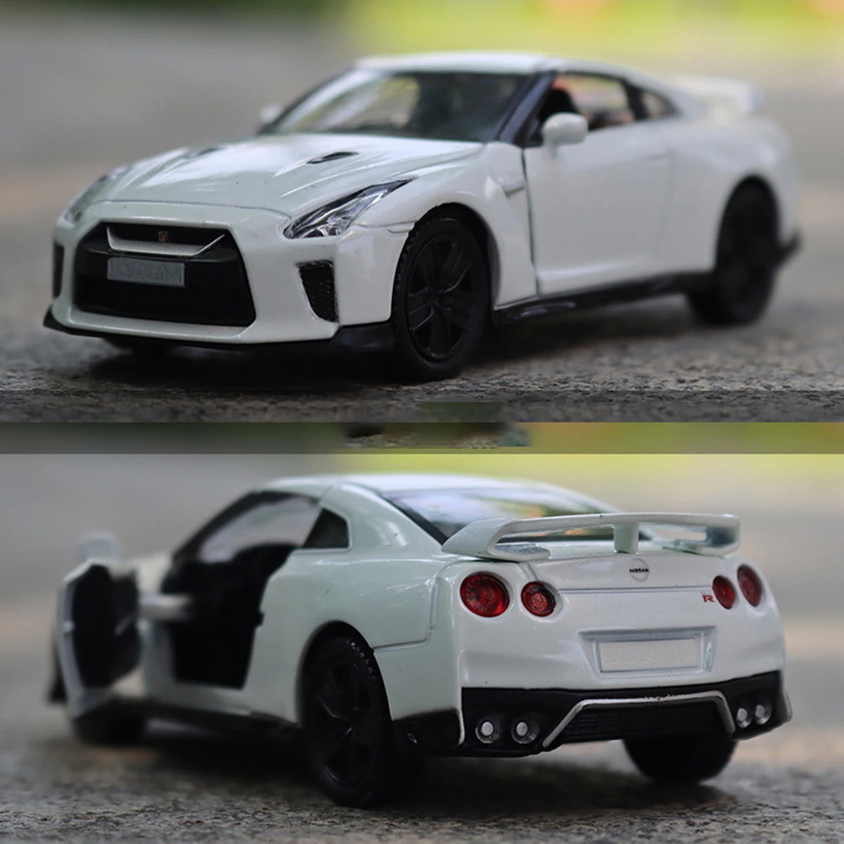 

MAKEDA Car Model 1/36 Scale Nissan GTR Metal High Simulation Diecast Miniature Pullback Vehicle Collection Xmas Gift Kid Boy Toy