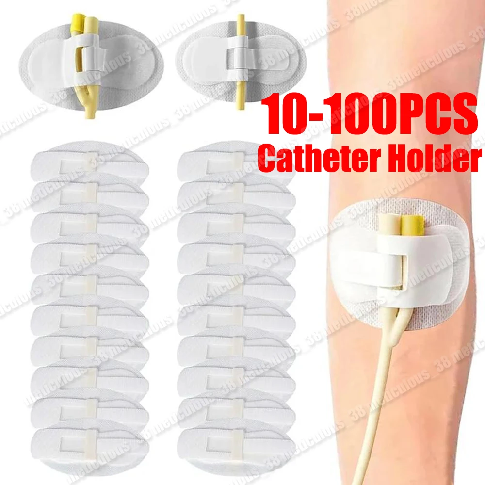 

10-100 шт. устройство для стабилизации катетера, держатель трубки катетера, клейкий катетер, сумка для мочевой ноги, держатель ленты для ног