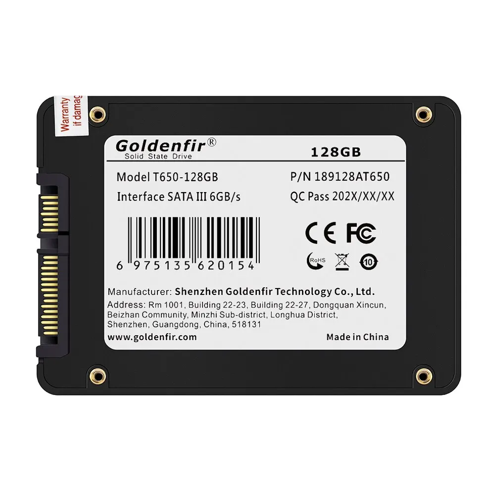 Goldenfir Hard Disk Drive, Hard Disk Drive Solid State 2.5 inci 2TB 1TB 960GB 512GB 256GB 128GB 480GB