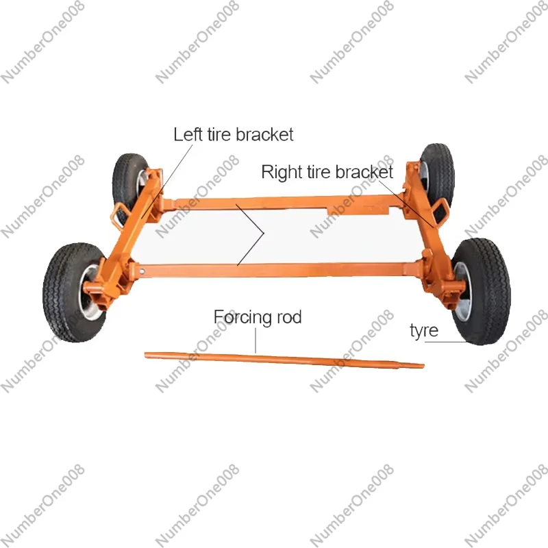 3T Car Jack Wheel Dolly, Heavy Duty Vehicle Mover Auto Tire Moving Tool for Garage Repair