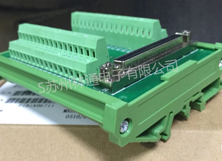 68P Terminal Board Amp AMP SCSI-68P Female Seat Advantech Linghua DIN-68S-01 Relay Terminal Station