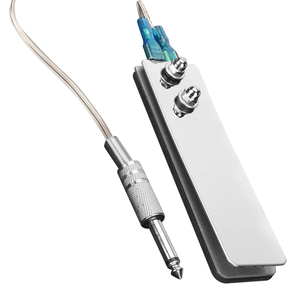 

1pc Rectangle Foot Pedal For Tattoo Machine Stainless Steel Non-Slip Footswitch Copper Wire Tattooing Foot Pedal