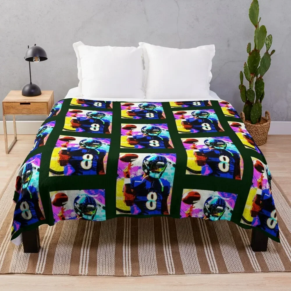 handdrawn Lamar Throw Blanket Fuzzy Plush Throw Blanket for Sofa Chair
