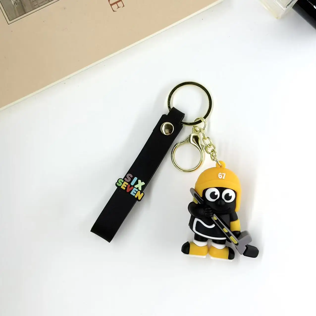 Cartoon Creative Six Seven 67 Sports Keychain Cute No. 67 Keychain Game Surrounding No. 67 Birthday Gifts for Couples Friends