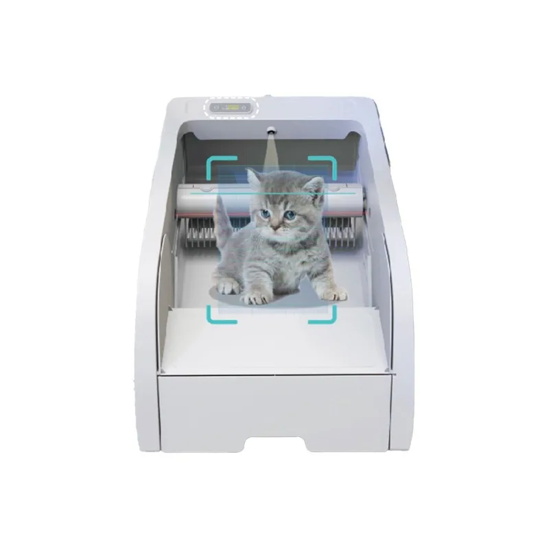 

Automatic Self Cleaning Cat Litter Box Large Semi Enclosed Drawer Type Splash Proof Cat Toilet Smart Pet Litter Tray Indoor Cats
